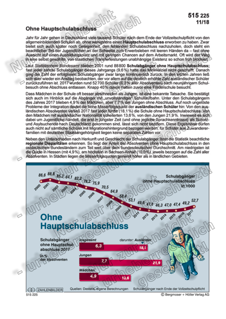 Ohne Hauptschulabschluss | Zahlenbilder | Politik | Sekundarstufe II ...