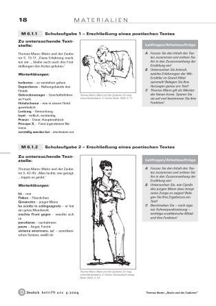 "Mario und der Zauberer" - Lernzielkontrolle und Evaluation