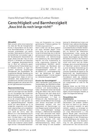 Sozialethik - Gerechtigkeit