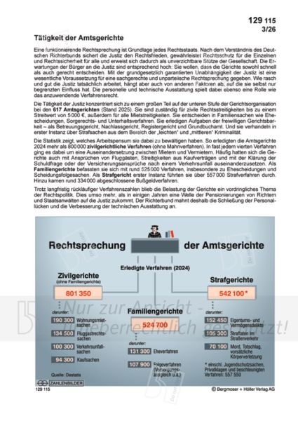 Tätigkeit der Amtsgerichte