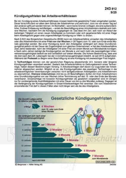 Kündigungsfristen bei Arbeitsverhältnissen Kündigungsfristen bei Arbeitsverhältnissen