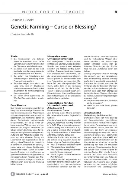 Genetic Farming - Curse or Blessing?