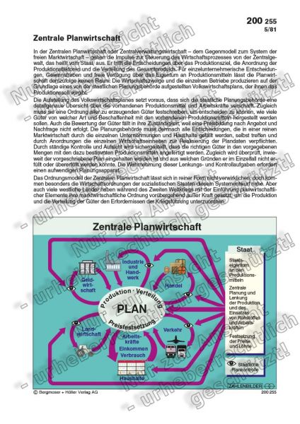 Zentrale Planwirtschaft