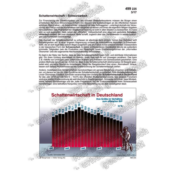 Schattenwirtschaft - Schwarzarbeit