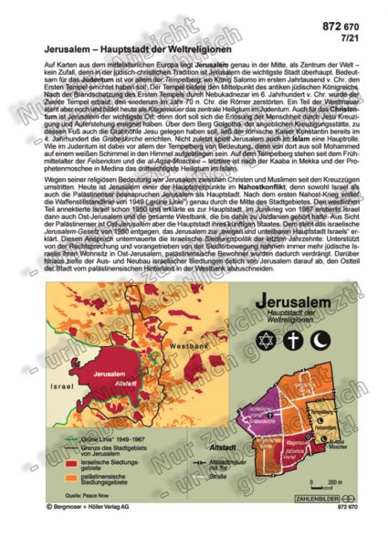 Jerusalem – Hauptstadt der Weltreligionen