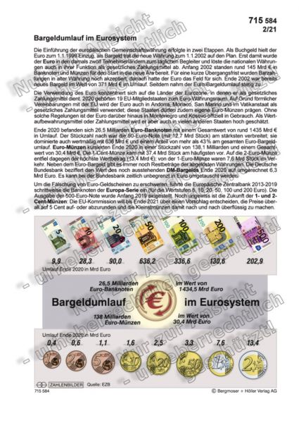 Bargeldumlauf im Eurosystem