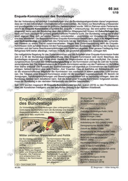 Enquete-Kommissionen des Bundestags