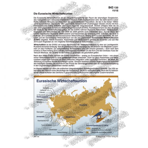 Die Eurasische Wirtschaftsunion