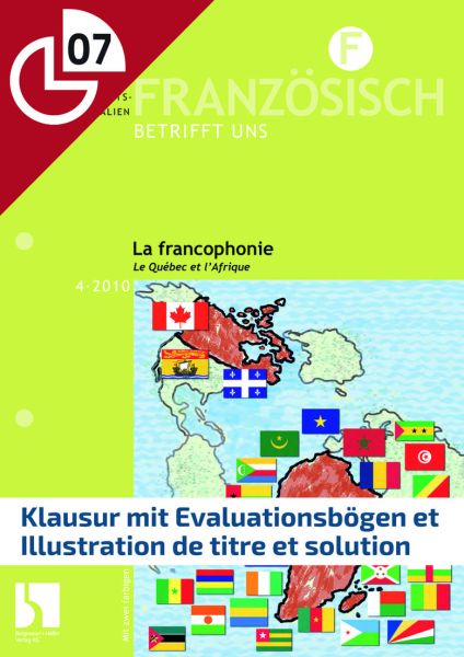 Klausur mit Evaluationsbögen et Illustration de titre et solution