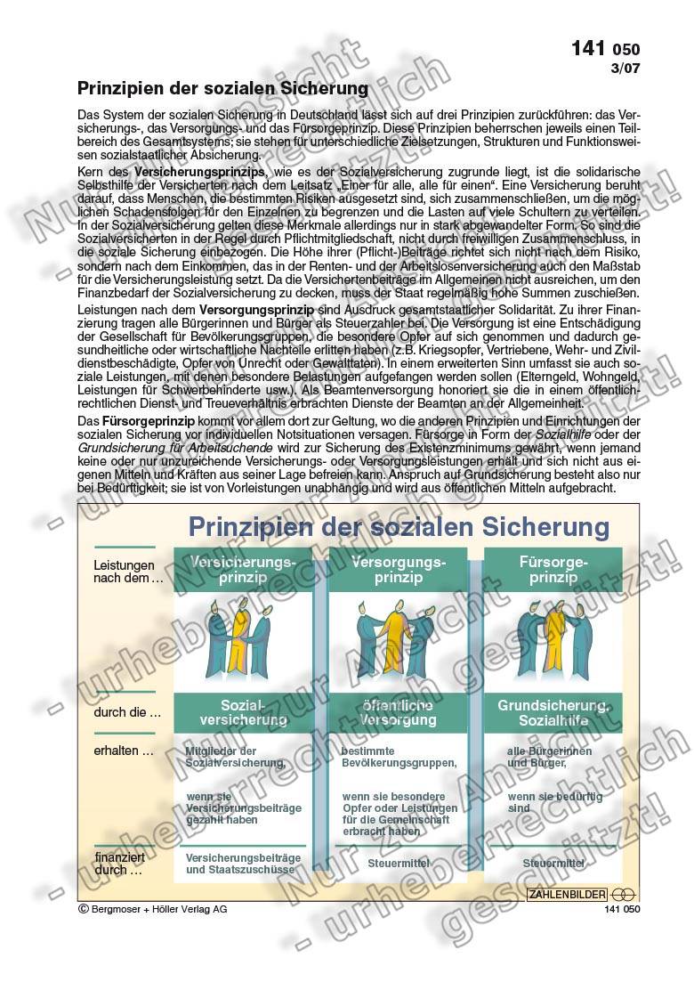 Soziale Sicherung In Deutschland Arbeitsblätter