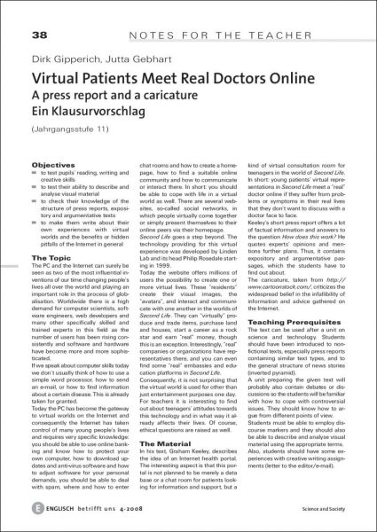 Virtual Patients Meet Real Doctors Online - Ein Klausurvorschlag