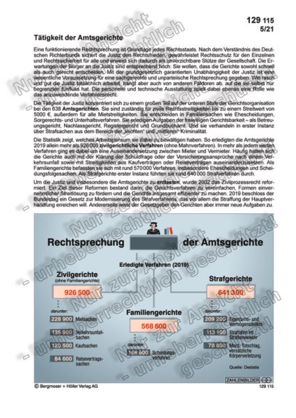 Tätigkeit der Amtsgerichte