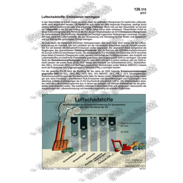 Emissionsminderung bei Luftschadstoffen