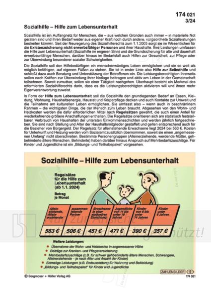 Sozialhilfe - Hilfe zum Lebensunterhalt