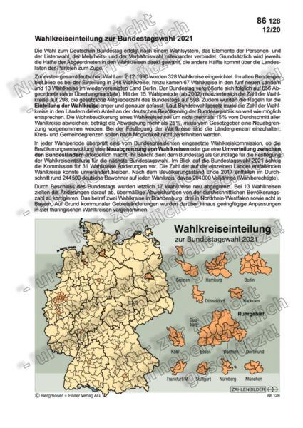 Wahlkreiseinteilung zur Bundestagswahl 2021