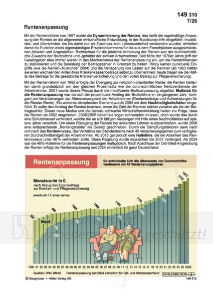 Rentenanpassung