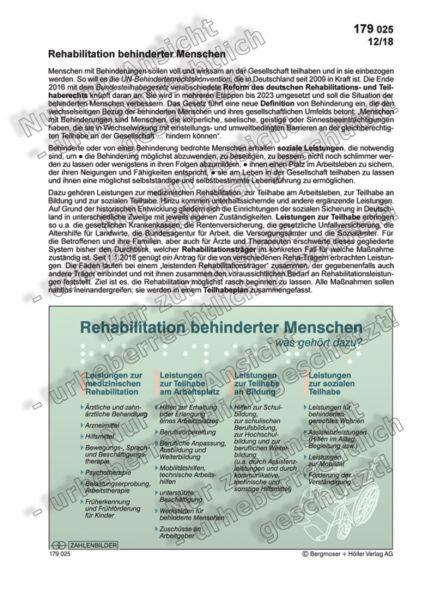 Rehabilitation behinderter Menschen