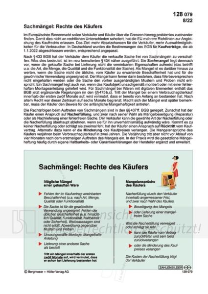 Sachmängel: Rechte des Käufers