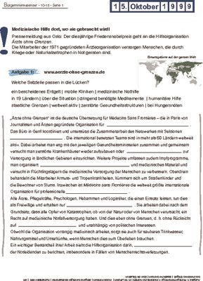 Ärzte ohne Grenzen - 15.10.1999