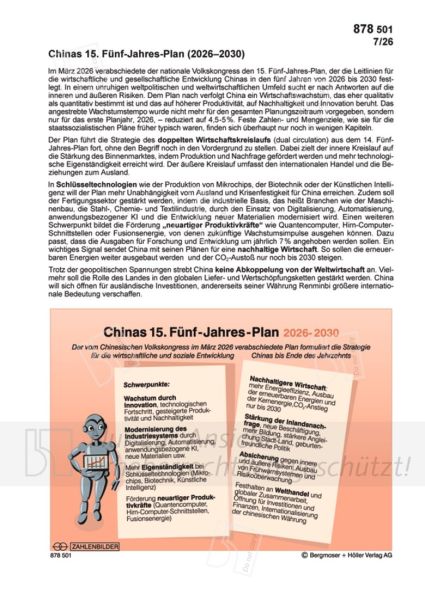 Chinas 15. Fünf-Jahres-Plan (2026-2030)