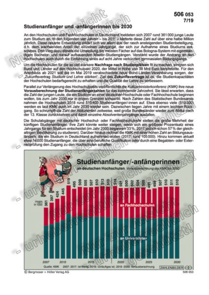 Studienanfänger und -anfängerinnen bis 2030