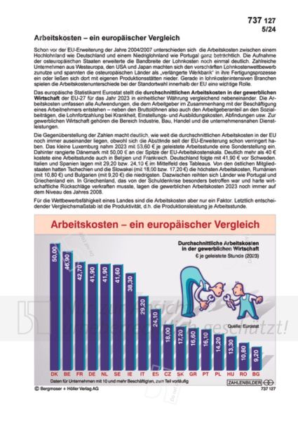 Arbeitskosten ? ein europäischer Vergleich