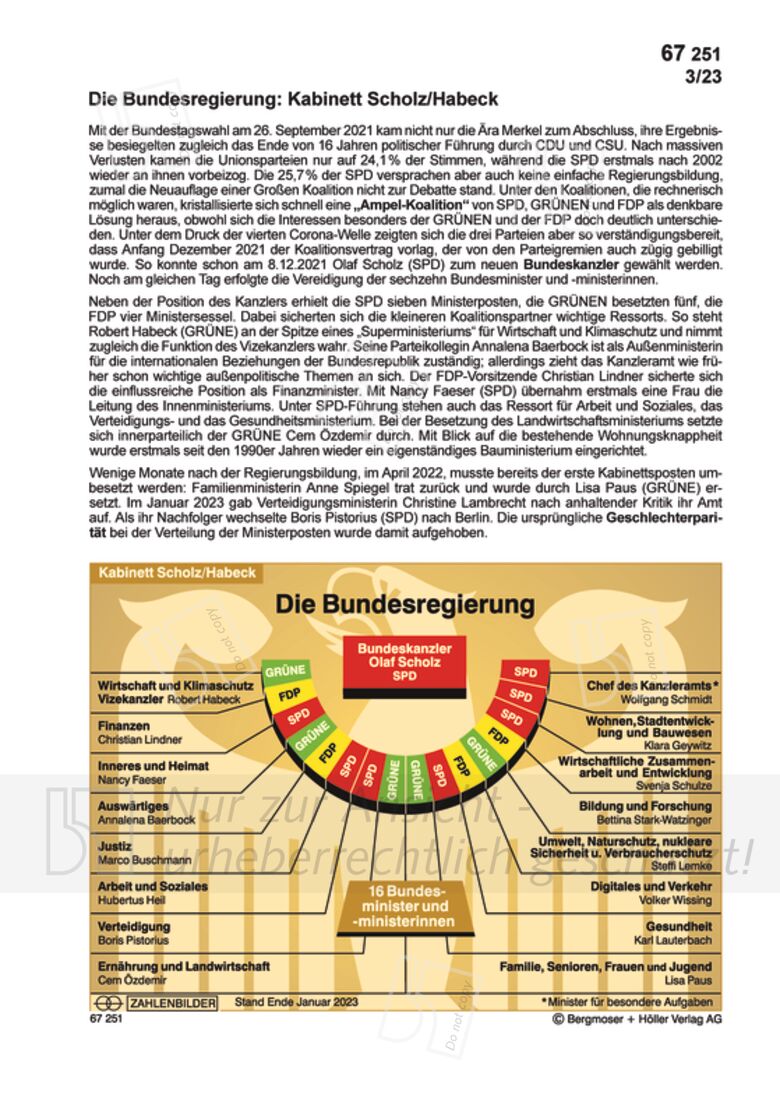 Die Bundesregierung: Kabinett Scholz/Habeck | Zahlenbilder | Politik ...