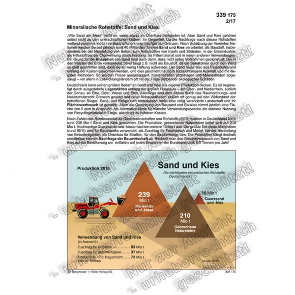 Mineralische Rohstoffe: Sand und Kies