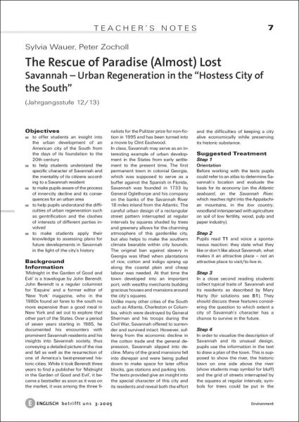 Savannah - Urban Regeneration in the "Hostess City of the South"