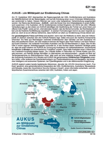 AUKUS – ein Militärpakt zur Eindämmung Chinas