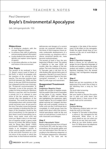 Boyle's Environment Apocalypse