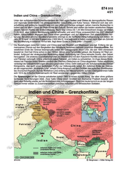 Indien und China – Grenzkonflikte Indien und China – Grenzkonflikte