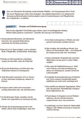 Hospize und Palliativversorgung