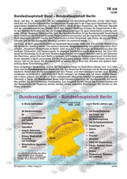 Bundesstadt Bonn - Bundeshauptstadt Berlin