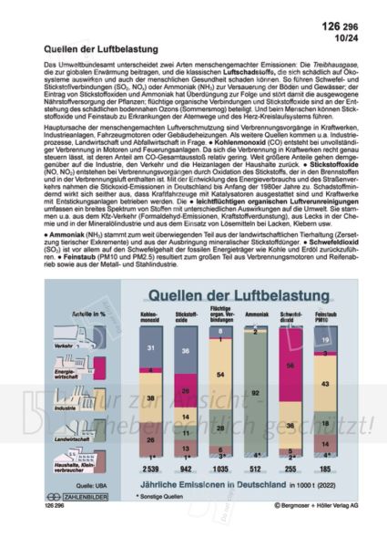 Quellen der Luftbelastung Quellen der Luftbelastung