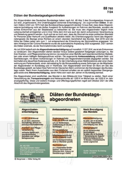 Diäten der Bundestagsabgeordneten Diäten der Bundestagsabgeordneten
