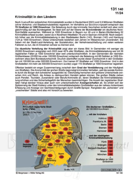 Kriminalität in den Ländern Kriminalität in den Ländern