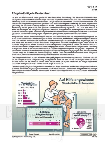 Auf Hilfe angewiesen: Pflegebedürftige in Deutschland