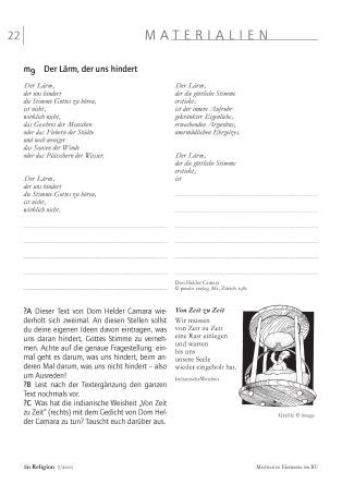 Meditative Elemente im RU - Texte und Geschichten zum Thema "Stille"