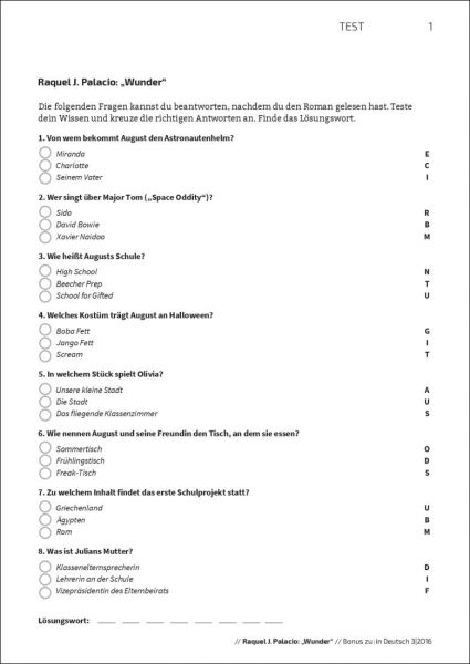 Raquel J. Palacio: "Wunder"