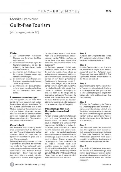Guilt-free Tourism