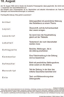 Gründung Deutsche Presseagentur (dpa) - 18.08.1949