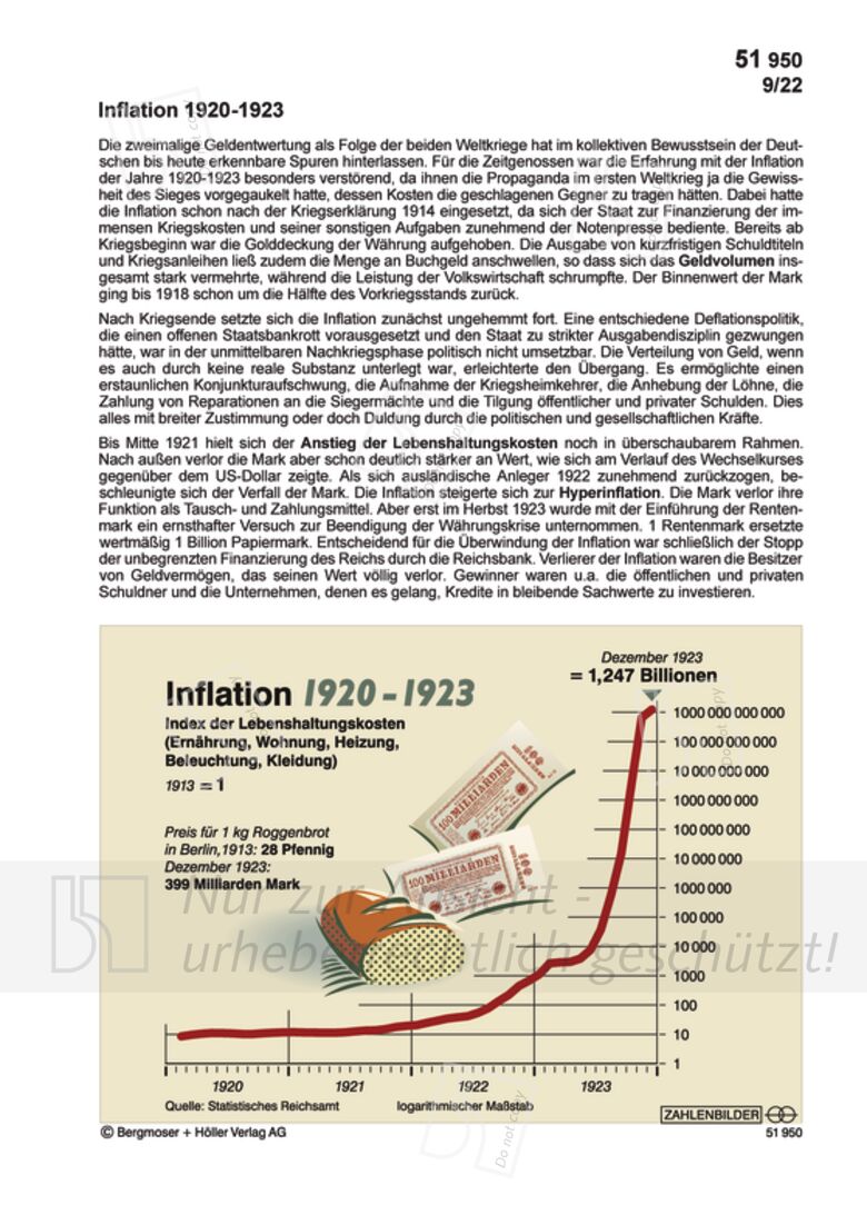 Inflation 1920-1923 | Zahlenbilder | Politik | Sekundarstufe II ...