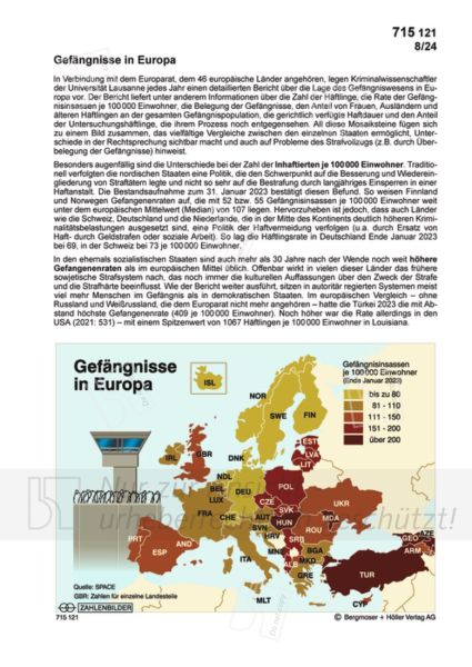 Gefängnisse in Europa Gefängnisse in Europa