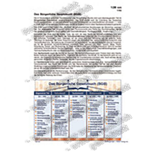 Das Bürgerliche Gesetzbuch (BGB)