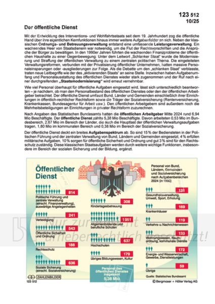 Der öffentliche Dienst Der öffentliche Dienst