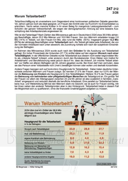 Warum Teilzeitarbeit?