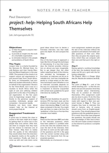 Helping South Africans Help Themselves