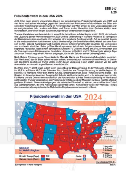 Präsidentenwahl in den USA 2024