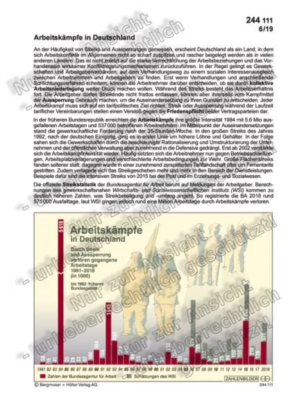 Arbeitskämpfe in Deutschland